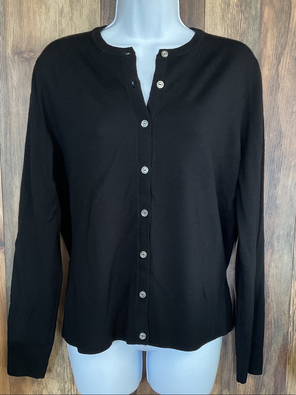 Brooks Brothers Saxon Wool Button-Front Cardigan Sweater L 444B